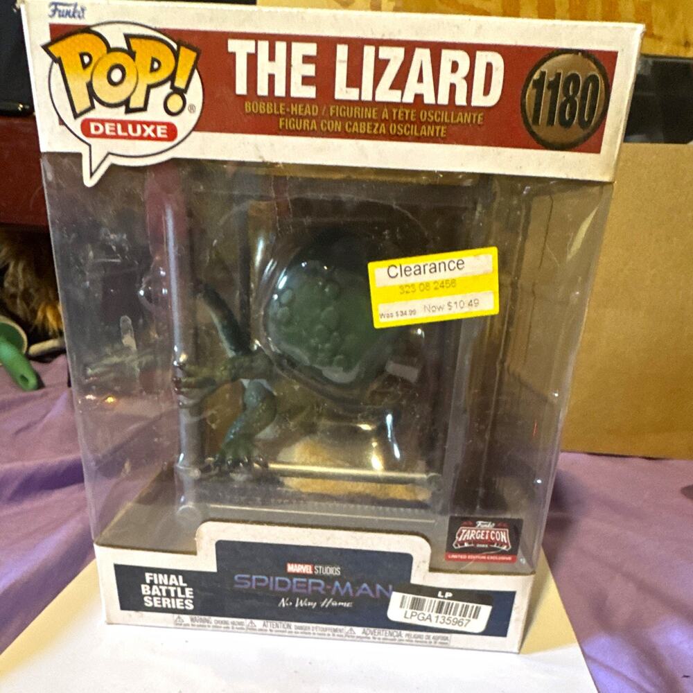 Funko Pop! Deluxe Marvel Spider-Man No Way Home The Lizard #1180 Vinyl